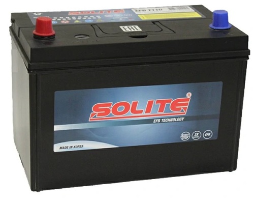 Аккумулятор Solite EFB  (Start-Stop) 90Ah 880A (борт) прям. пол. (+ -) 306x173x225