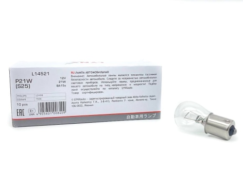 LYNX L14521 Лампа 12V P21W 21W