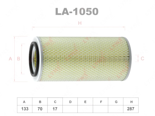 LYNXauto Фильтр воздушный LA1050 (C14140, 2813044000)