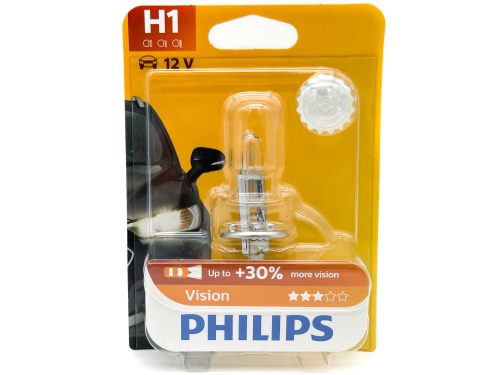 PHILIPS 12258PRB1 Лампа галогеновая H1 Vision +30% 12V 55W P14,5s B1