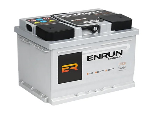 Аккумулятор ENRUN ES620 62Ah 600A низкий пол обр (- +) 242x175x175