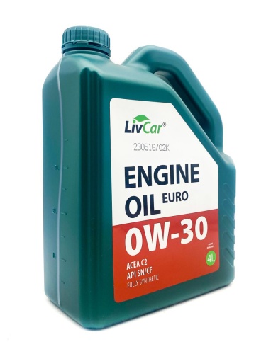 LIVCAR ENGINE OIL EURO 0W30 ACEA C2 API SN/CF (4л) LC7110030004