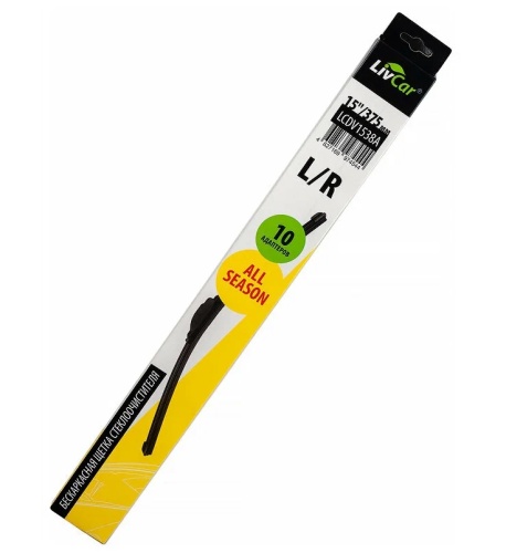 LIVCAR WIPER ALL SEASON Щетка стеклоочистителя (бескаркасная) LCDV1538A 380мм