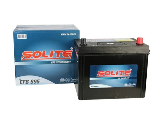 Аккумулятор Solite EFB S95 (Start-Stop) 80Ah 790A (борт) об. пол. (- +) 260x170x225