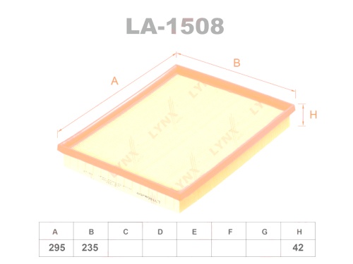 LYNXauto Фильтр воздушный LA1508 (AP051, C30130, SB 632)