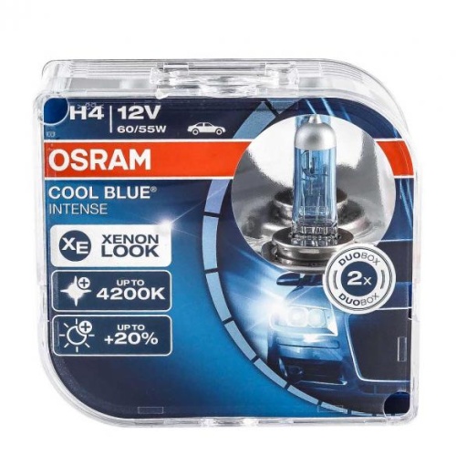Osram 64193CBI-HCB COOL BLUE INTENSE Лампа 12V H4 60/55W P43t 2шт(Снят, замена 64193CBN-HCB)