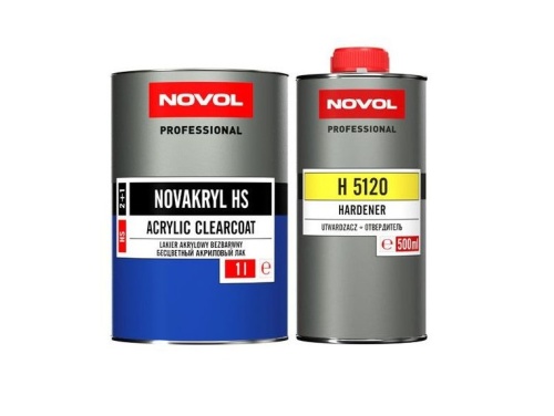 NOVOL Лак Новакрил HS 2+1 с отвердителем 1л+0,5л 38043 - 35631