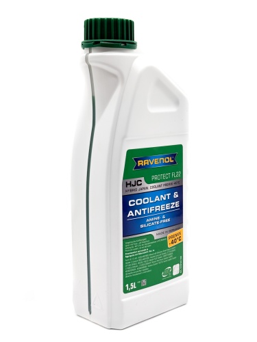Антифриз RAVENOL HJC Hybrid Japanese Coolant Premix -40C (готовый) зел (1.5л) 4014835755918