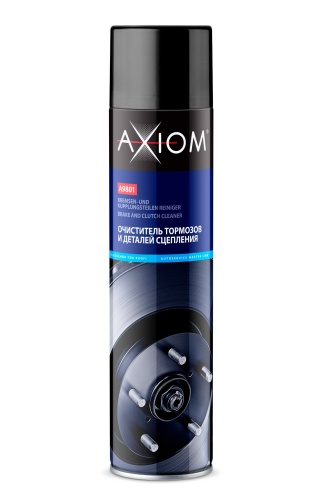 AXIOM Очиститель тормозов и деталей сцепления спрей 800мл A9801 