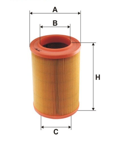 Фильтр воздушный FILTRON AR265 (C17201/3, C17201) VW Transporter T4 круглый до1996г