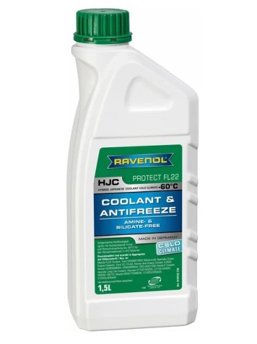 Антифриз RAVENOL HJC Protect FL22 COLD CLIMATE Premix -60C (готовый) 4014835841208