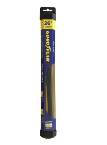 Бескаркасная щетка стеклоочистителя Goodyear FRAMELESS 26"/65 cm всесезонная, MULTICLIP GY000426