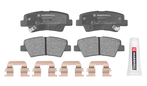 Marshall Тормозные колодки дисковые задние Hyundai Solaris I 10-, Hyundai Elantra IV 06, M2624934
