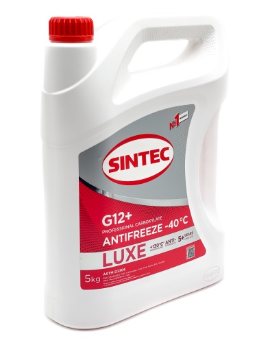 Антифриз Sintec LUXE G12+ красный (5кг) 614503