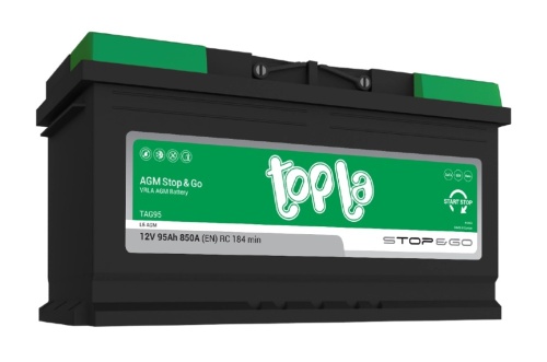 Аккумулятор TOPLA AGM Stop Go 95Ah 850A об. пол (- +) 353x175x190