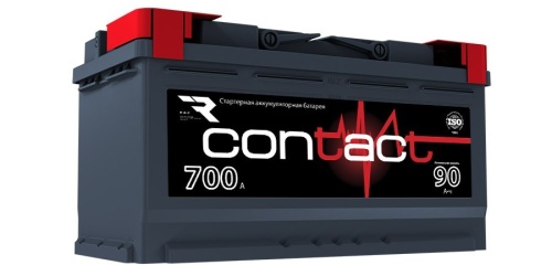 Аккумулятор Contact 90 Ah 700А об. пол. (- +) 353x175x190