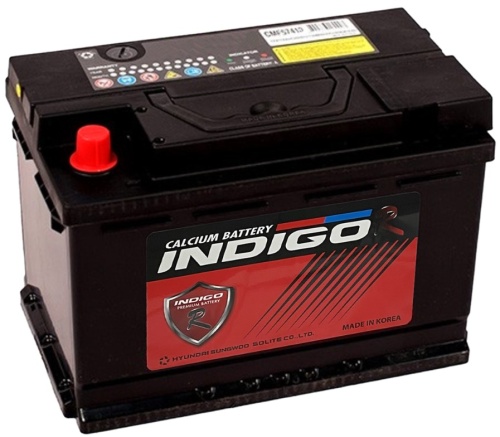 Аккумулятор INDIGO-R CMF 74Ah 690А пр. пол (+ -) 278x175x190