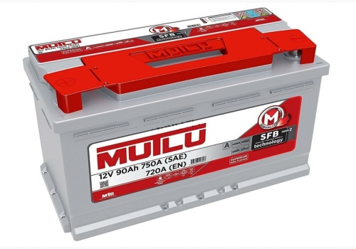 Аккумулятор MUTLU SFB ASIA 90А/ч 720А 12В обрат. полярн. выносные клеммы D31.90.072.C 