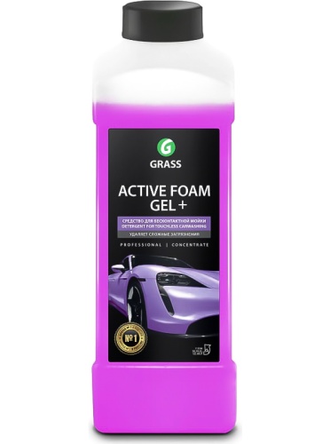 GRASS Автошампунь Active Foam GEL+ для бесконтактной мойки концентрат 1л 113180