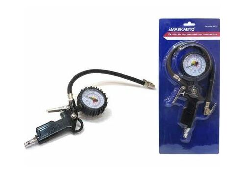 МАЯКАВТО Пистолет для накачивания шин с манометром m030