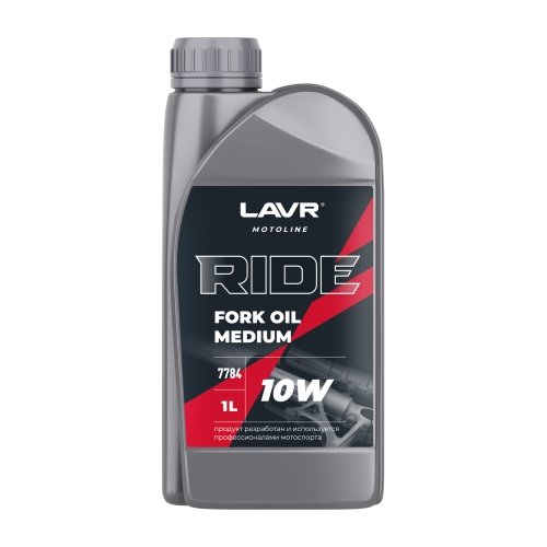 LAVR LN7784 Вилочное масло RIDE Fork oil 10W MOTO (1л)