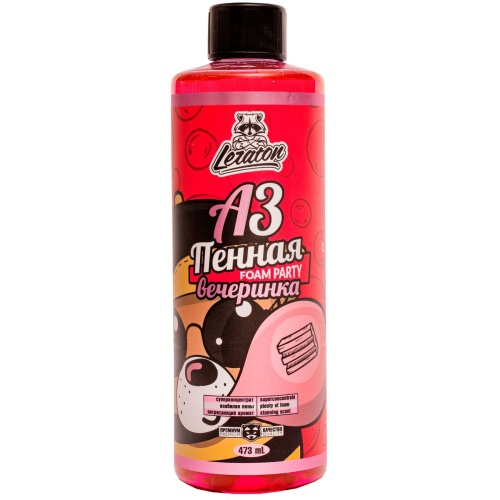 LERATON A3 Шампунь для ручной мойки Пенная вечеринка (473мл) PS-010.204