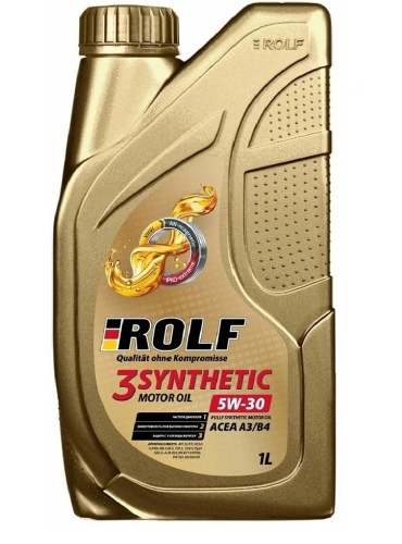 ROLF 3-Synthetic 5W30 ACEA A3/B4 1л пластик 322732