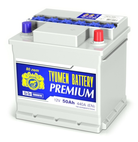 Аккумулятор Tyumen Battery PREMIUM 50Ah 440A об.пол. (- +) 513х189х230