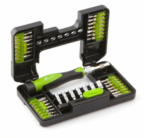 Дело Техники Отвертка цанговая для точных работ с битами 1/8, 37 предм. 786137