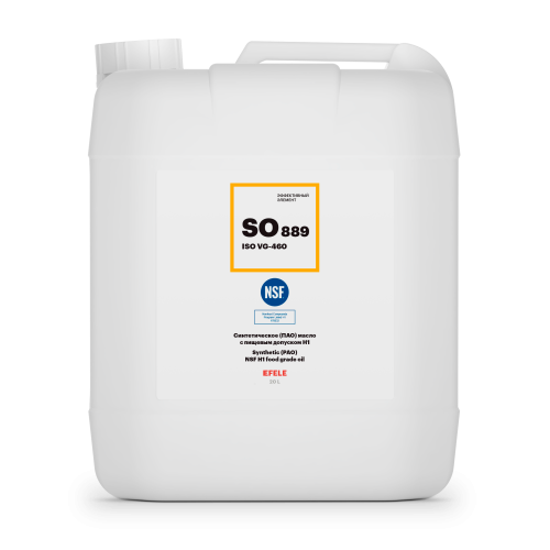 EFELE SO-889 VG-460 Синтетическое (ПАО) масло с пищевым допуском Н1 (20л) 0099774