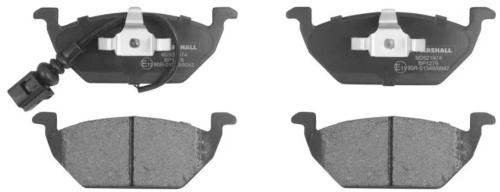 Marshall Колодки тормозные дисковые передние M2621974