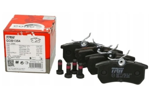 Дисковые тормозные колодки задние TRW GDB1354 для Ford Fiesta, Ford Focus (4 шт.)