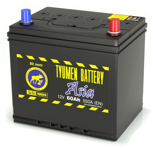Аккумулятор Tyumen Battery ASIA 60Ah 550A (борт)  об. пол. (- +) 230x172x221 6СТ-60 LR 6438
