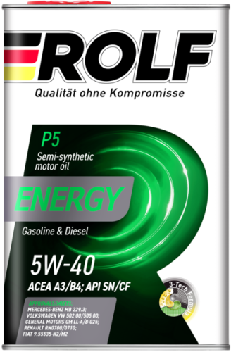 ROLF Energy 5w40 SN/CF (4л) 102159
