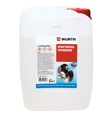 WURTH Очиститель тормозов 5л 0890.108.732