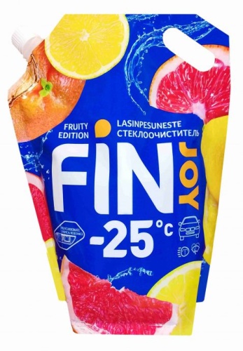 Автоочиститель стекол " FIN JOY FRUITY - 25С Citrus 3л. (дойпак) 