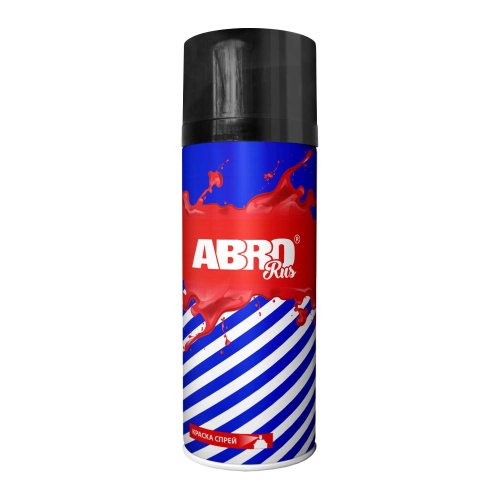 ABRO Краска-спрей чёрная матовая 473мл SPO004R