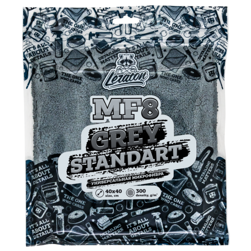 LERATON Микрофибра GREY STANDART  40x40 300 гр/м2 MF8 