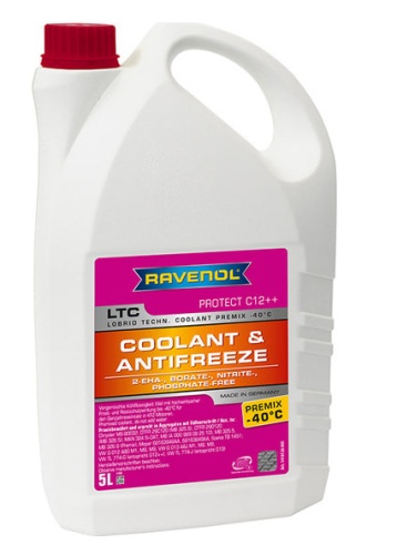 Антифриз RAVENOL LTC Protect C12++ Premix -40C (готовый) (5л) 1410126-005-01-999