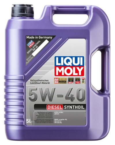 LIQUI MOLY Diesel Syntoil 5w40 (5л) 1927D +7520R