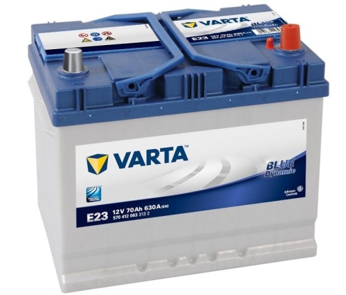 Аккумулятор VARTA Blue Dynamic 70А/ч 630A 261x175x220 E23 (- +) 570412063 313 2
