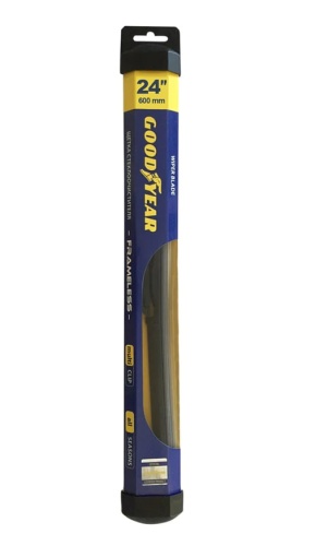 Бескаркасная щетка стеклоочистителя Goodyear FRAMELESS 24"/60 cm всесезонная, MULTICLIP GY000424