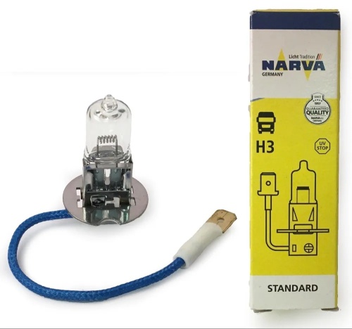 48700 Лампа NARVA H3 (70W) PK22s Standard 24V 48700 C1