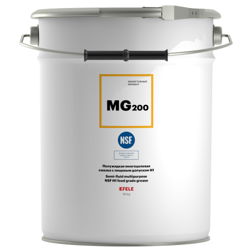 EFELE MG-200 Полужидкая многоцелевая смазка с пищевым допуском H1 (17 кг) 