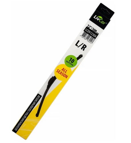 LIVCAR WIPER ALL SEASON Щетка стеклоочистителя (бескаркасная) LCDV1230A 300мм