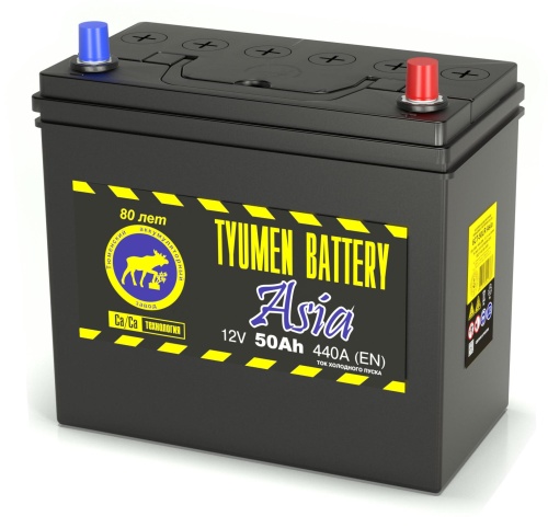 Аккумулятор Tyumen Battery ASIA 50Ah 410A  об. пол. (- +) 238х129х227