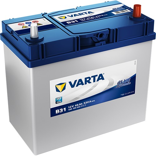 Аккумулятор VARTA Blue Dynamic 45 А/ч 545 155 033 обратная R+ EN 330A 238x129x227 B31 545 155 033 3