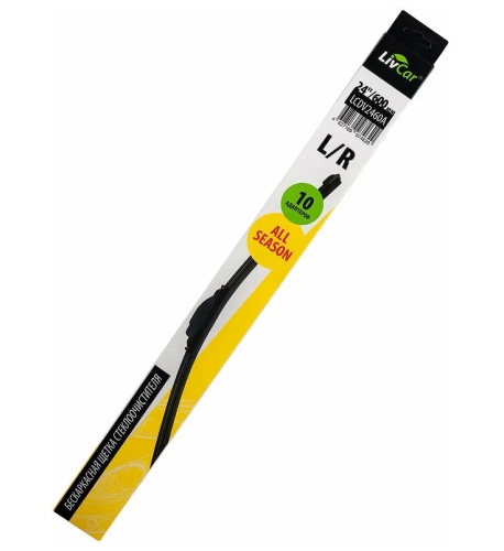 LIVCAR WIPER ALL SEASON Щетка стеклоочистителя (бескаркасная) LCDV2460A 600мм
