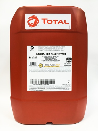 Total Rubia TIR 7400 15w40 (20л) 10270901/113430