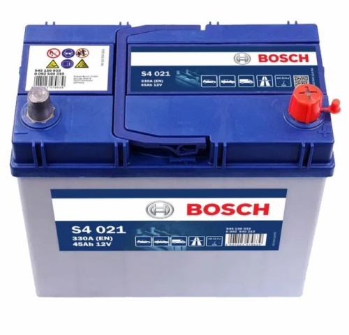 Аккумулятор BOSCH Silver 45 А/ч обратная R+ 238x129x227 EN330 A 0 092 S40 210